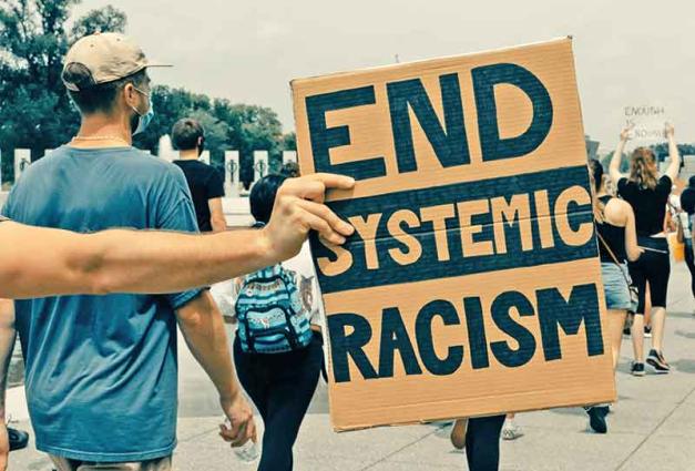 End Systemic Racism sign