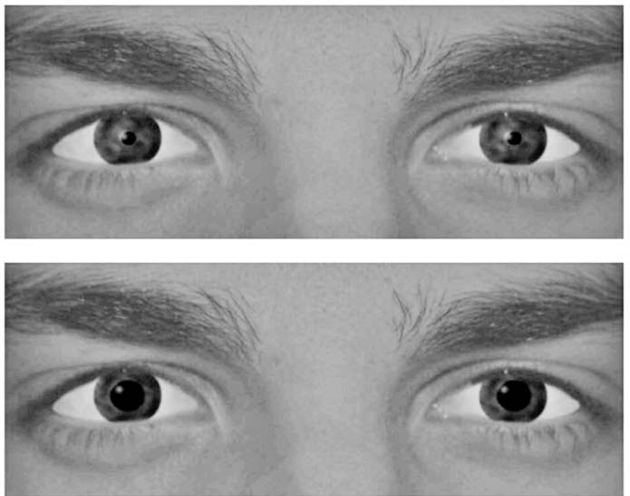 Closeup Images of men's eyes