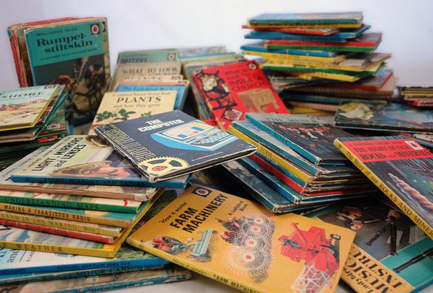 An image of a pile of children's books