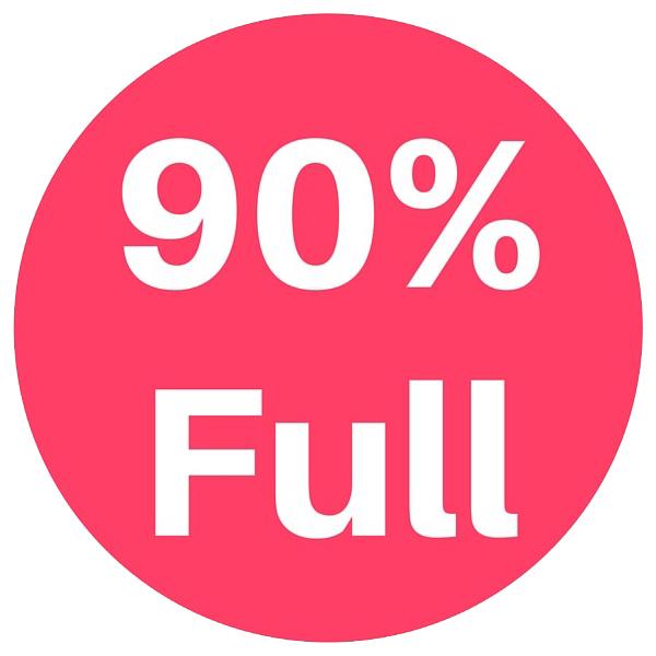 Image of 90% Full graphic