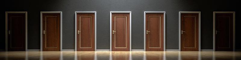 Image of series of doors